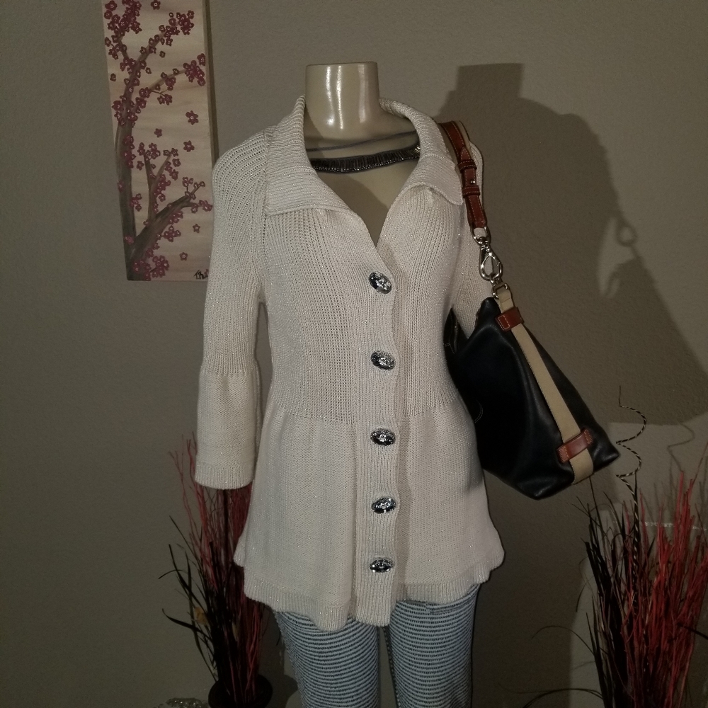 😍 Great Used Condition Pure Handknit M/L Sweater